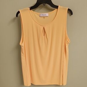 Jones Studio Light Yellow Sleeveless Blouse